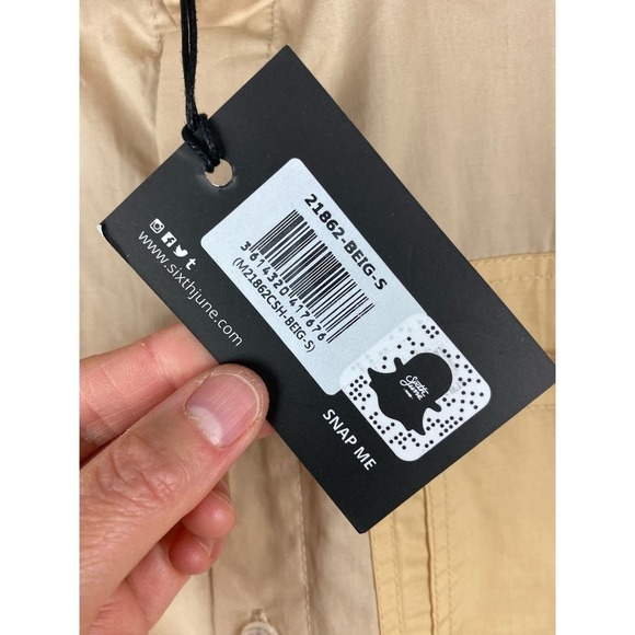 NWT Sixth June Paris Men's S Beige Button Up Shirt - Picture 4 of 8